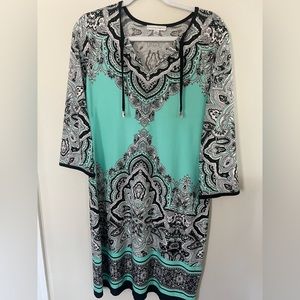 Sandra Darren long  sleeved dress. Size 14p.